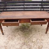 8-seater walnut farm table 199 cm 19th century