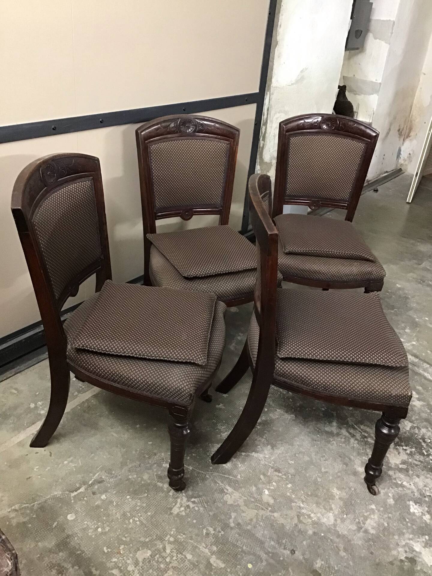 4 chaises acajou