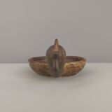 André Bodin zoomorphic cup signed in sandstone