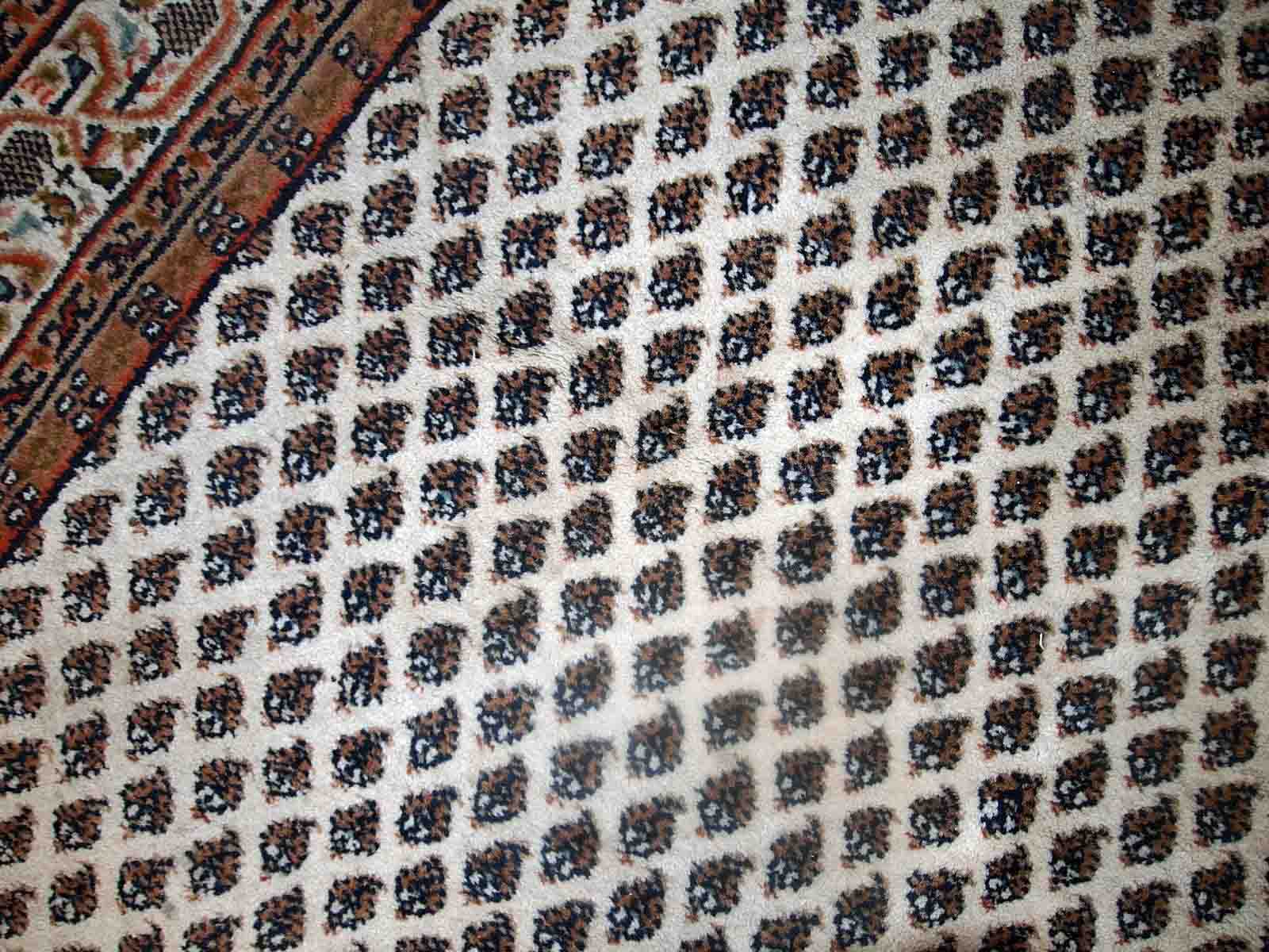 Vintage indian carpet seraband handmade 124cm x 185cm 1980s, 1c623