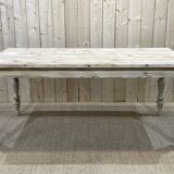 English farmhouse table of the twentieth century in raw fir