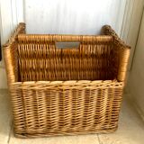 Vintage wicker magazine holders