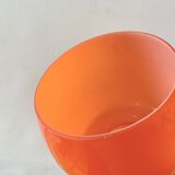 Vintage orange opaline pendant light - Space Age Design