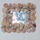 Vintage seashell mirror 31x35cm