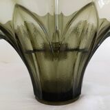 Vase pique flower in molded and pressed glass