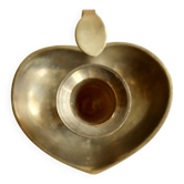 Vintage brass heart-shaped rat trap