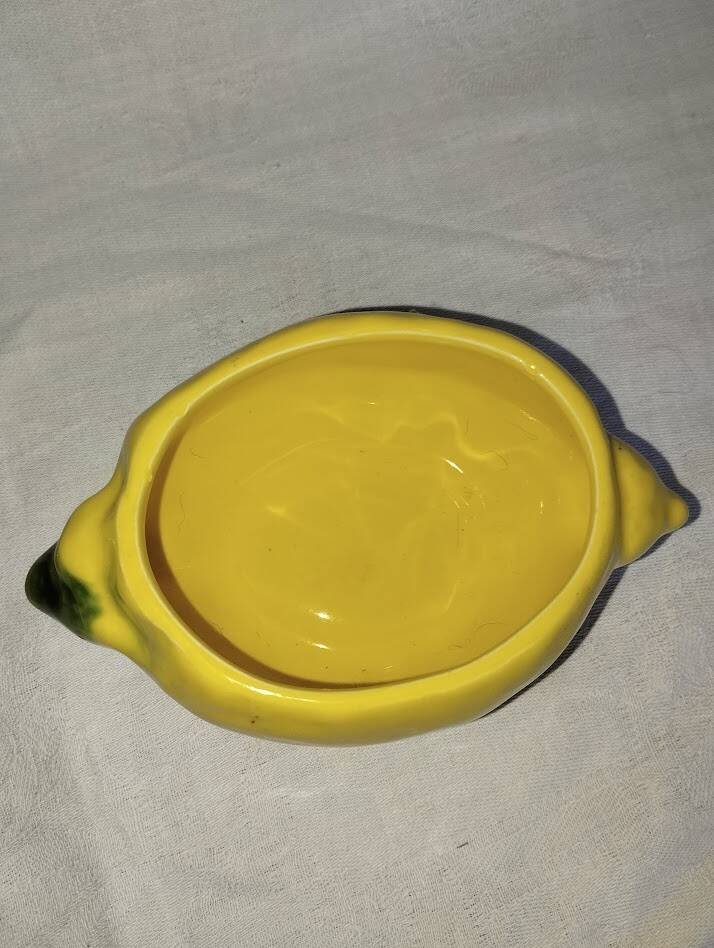 Lemon confit jar – Glazed earthenware – 1960s–70s – Vintage