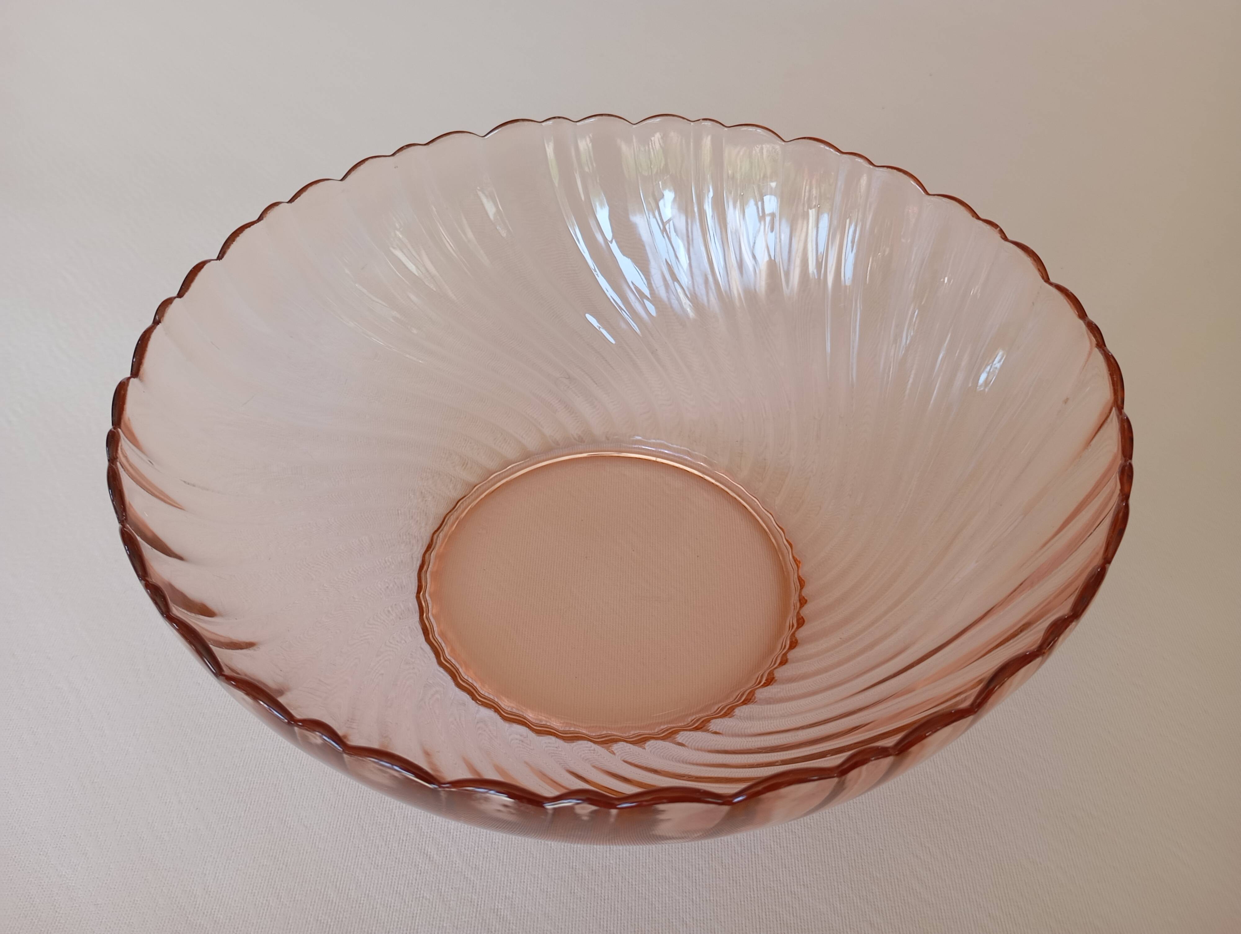 Rosaline Arcoroc glass salad bowl