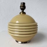 Czechoslovakian Art Deco opaline table lamp