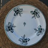Set of 5 flat plates Faïencerie du Rhône Labrut Frères