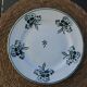 Lot de 5 assiettes plates Faïencerie du Rhône Labrut Frères