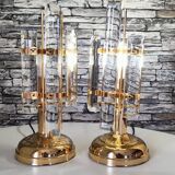 Paire de lampe venini made in italy 1990