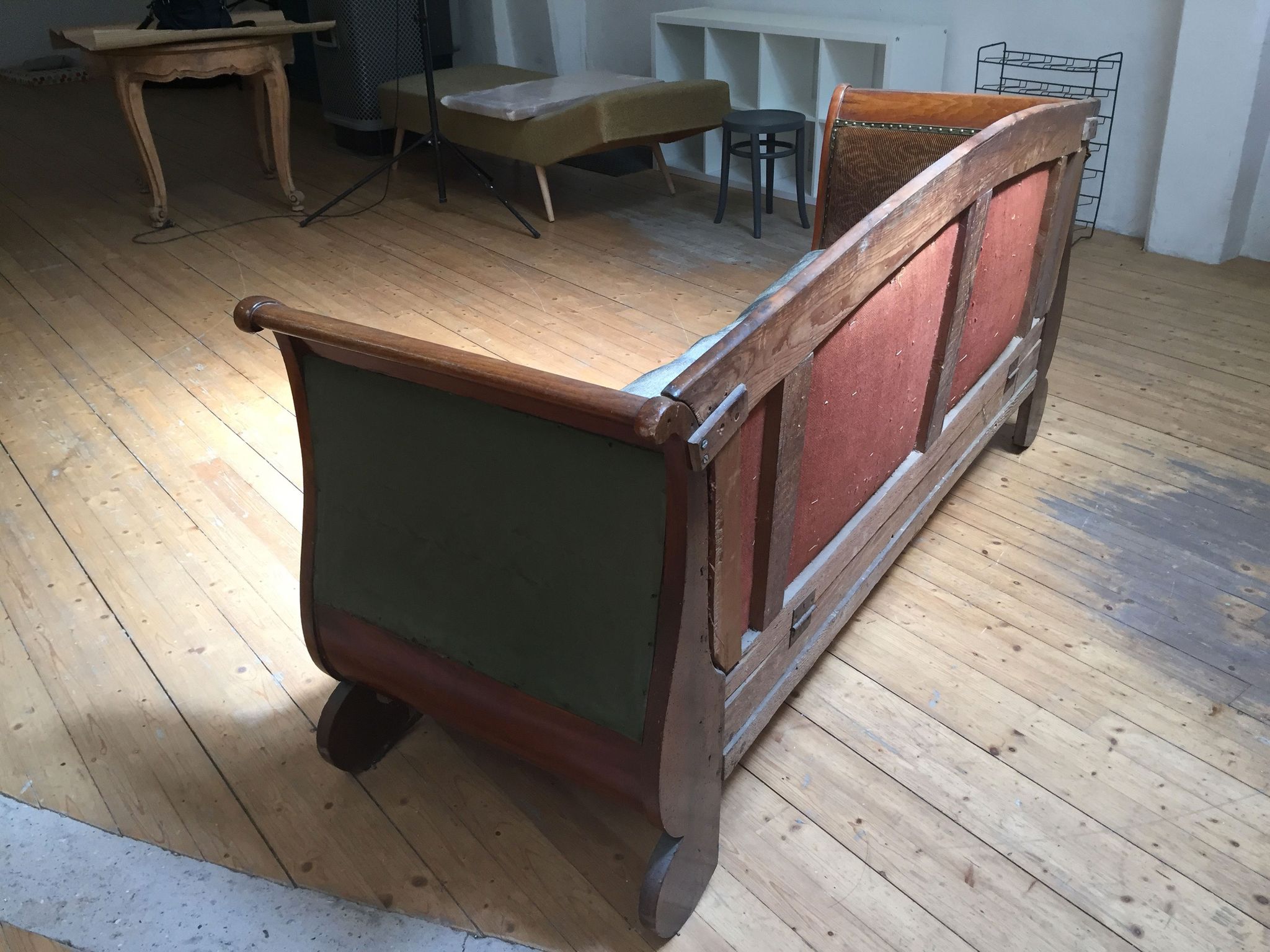 Old wooden sofa