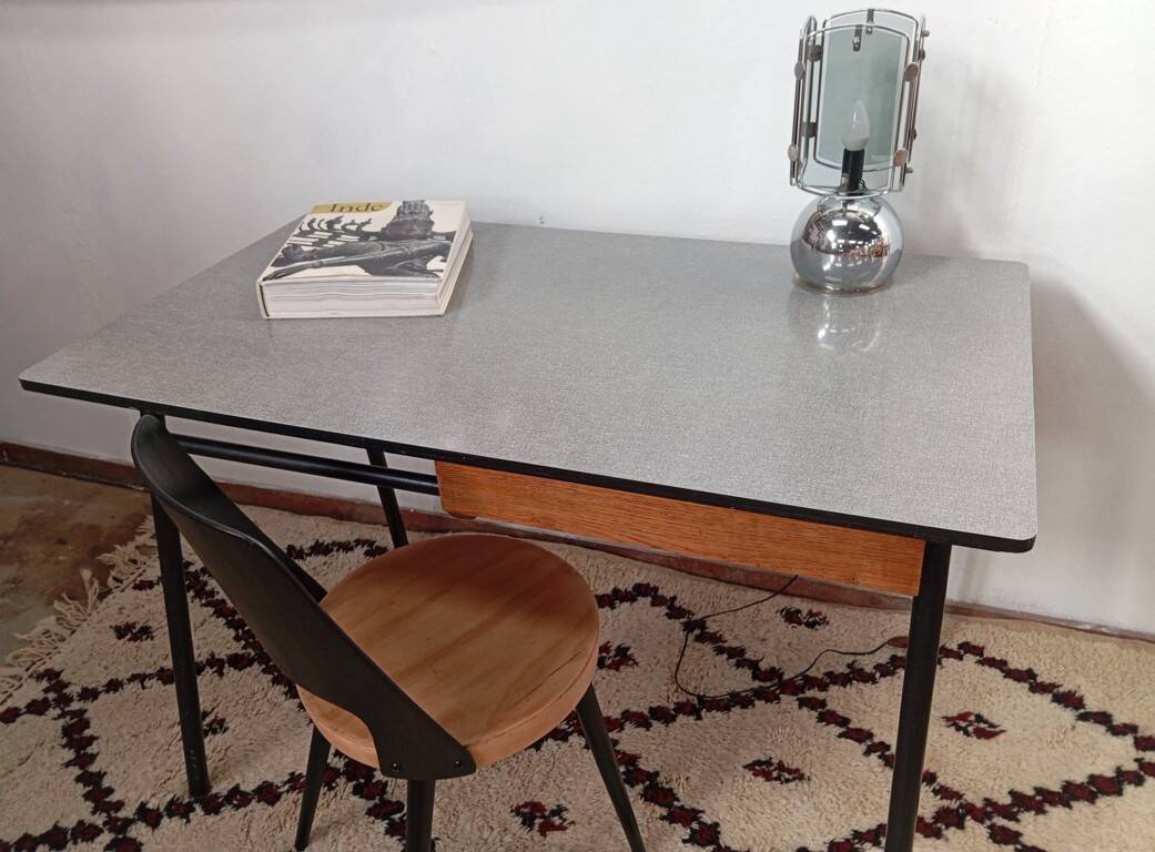 Modernist desk from the 1950s by J. Hitier