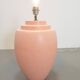 Large Pink Ceramic Table Lamp from Kostka, France, 1970s