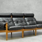 Leather vintage 3 seater sofa