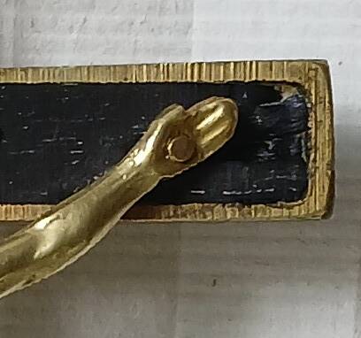 Bronze & ebony "skull" crucifix 19th century