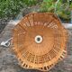 Suspension in rattan and vintage wicker bell shape