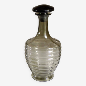 Art Deco smoked decanter