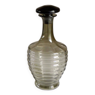 Art Deco smoked decanter