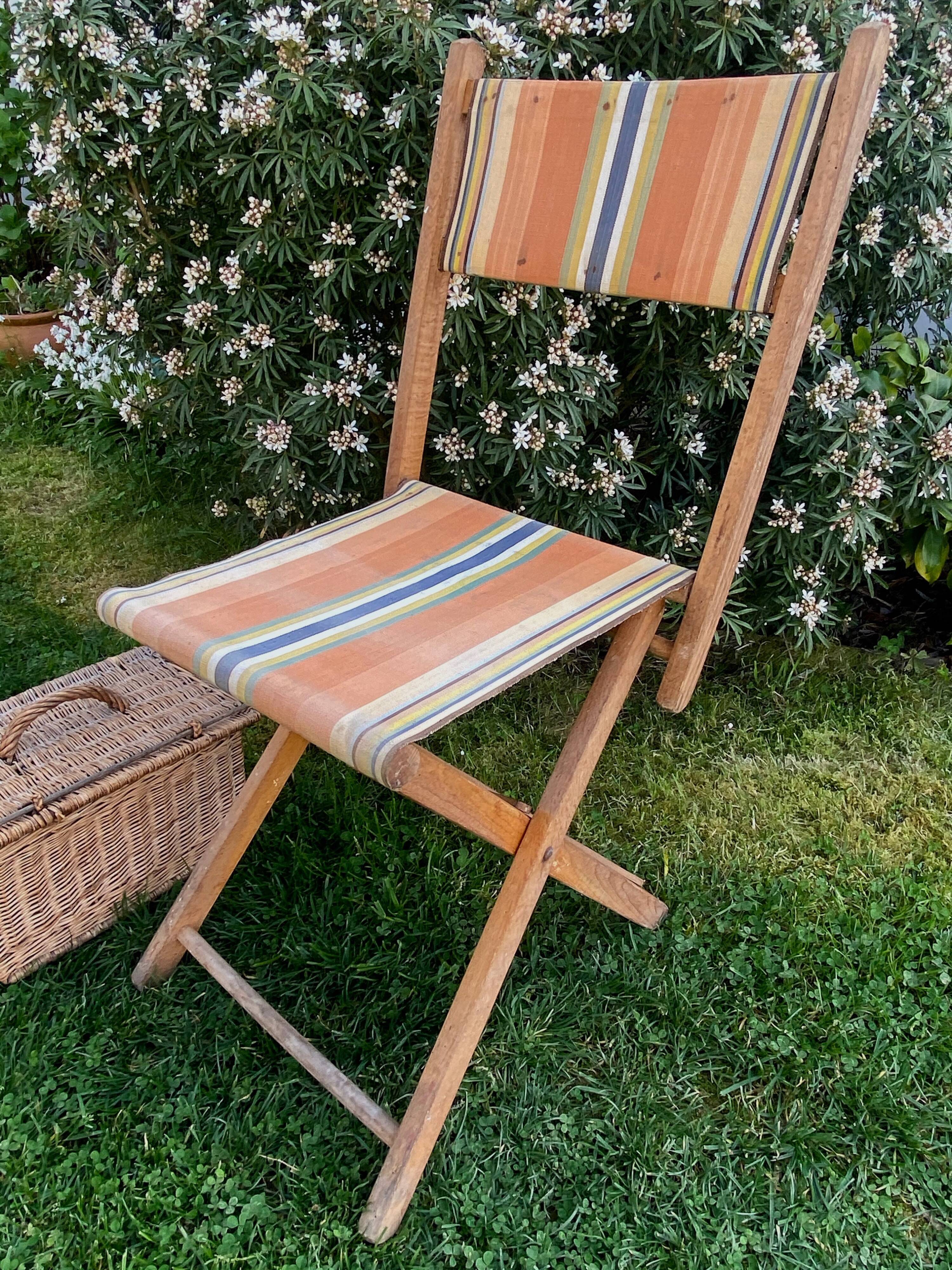 Folding chair, deckchair canvas