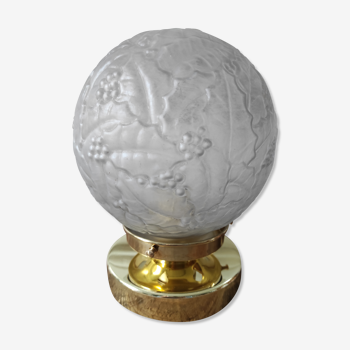 Vintage art deco globe table lamp