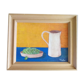 Painting on canvas still life by A.Cobac