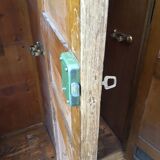 Former wardrobe of the Bank of France in light oak, 2 doors, years 30