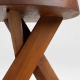 Iconic Pierre Chapo model S31 stool in elm wood, France 1974