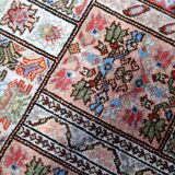 Handmade vintage Tunisian silk rug 51cm x 97cm, 1970s