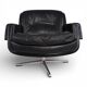 Fauteuil en cuir Eugen Schmidt, 1960