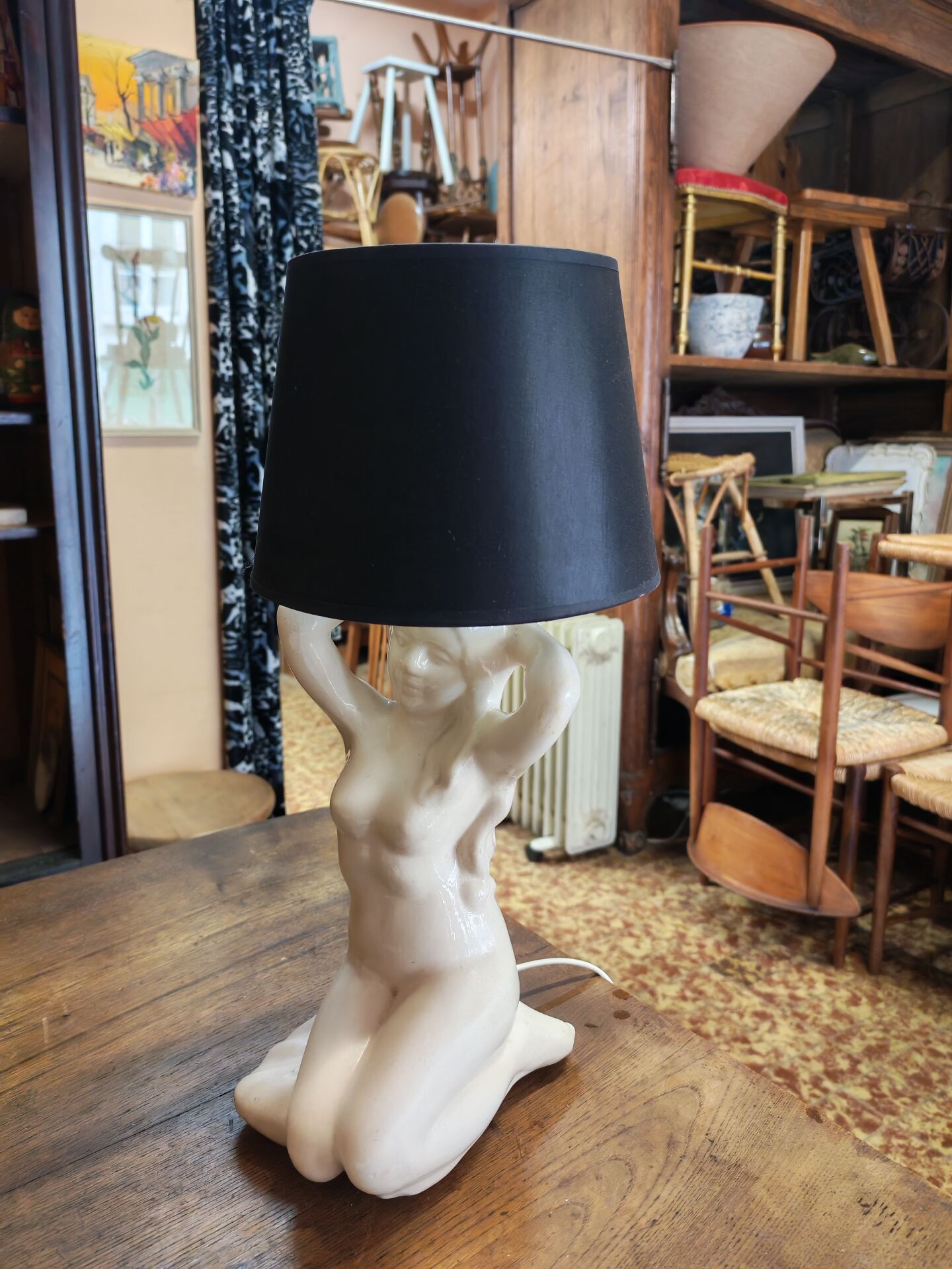 Art Deco style ceramic lamp