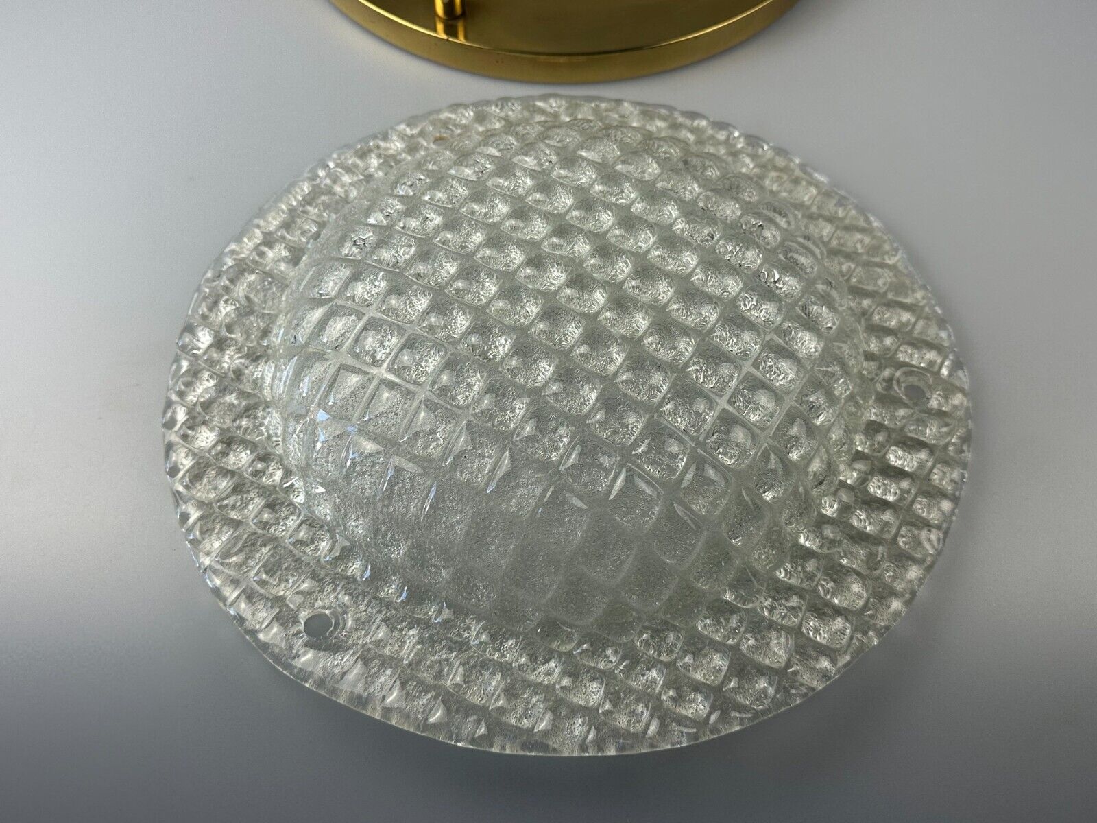 60s 70s Plafoniere ceiling lamp by Fischer Leuchten Germany Space Age