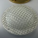 60s 70s Plafoniere ceiling lamp by Fischer Leuchten Germany Space Age