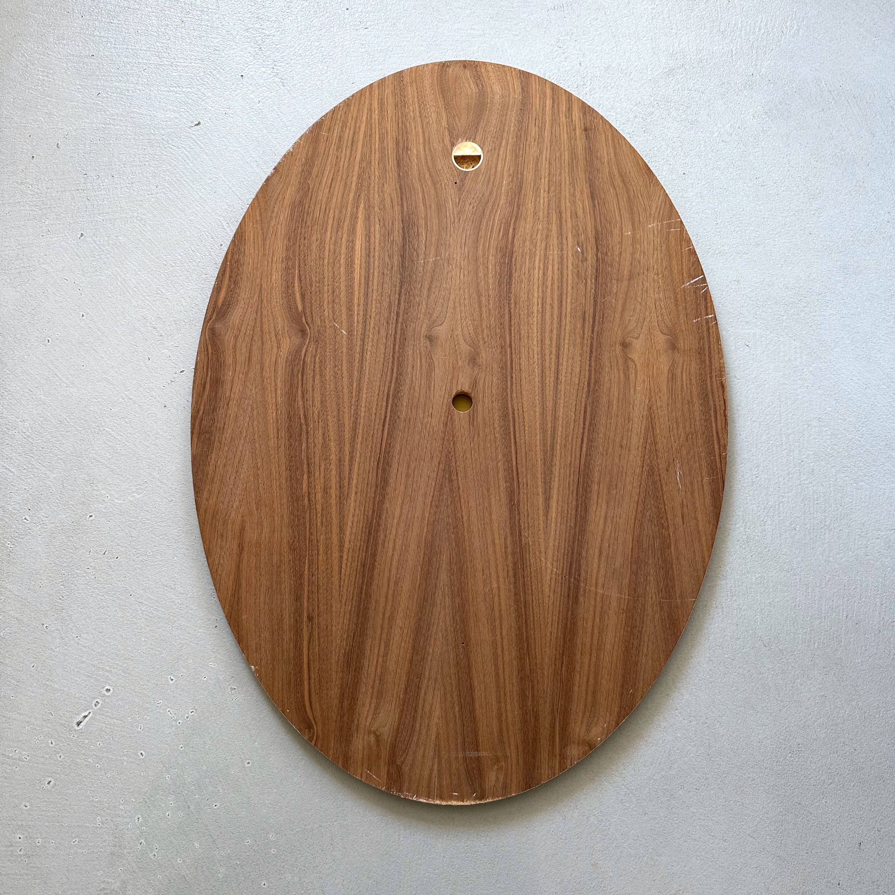 Mid-century wall mirror, oval mirror, Scandinavian design