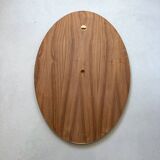 Miroir mural du milieu du siècle, miroir ovale, design scandinave