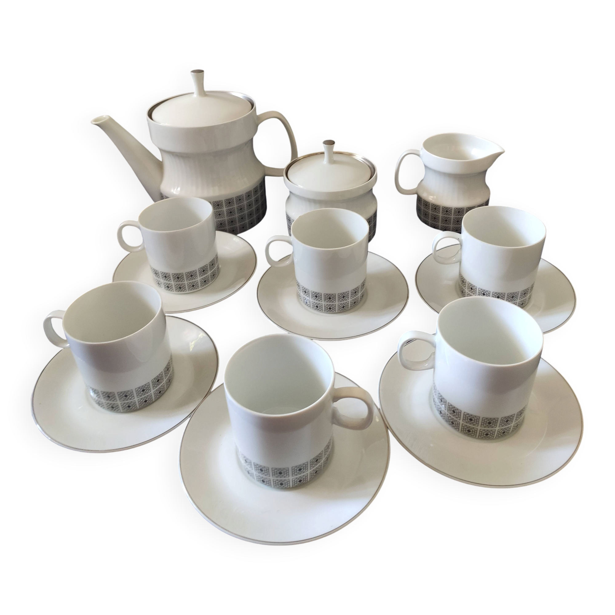Vintage tea service, Nefertiti,