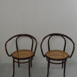 Pair of Thonet armchairs mod. 209 known as Le Corbusier