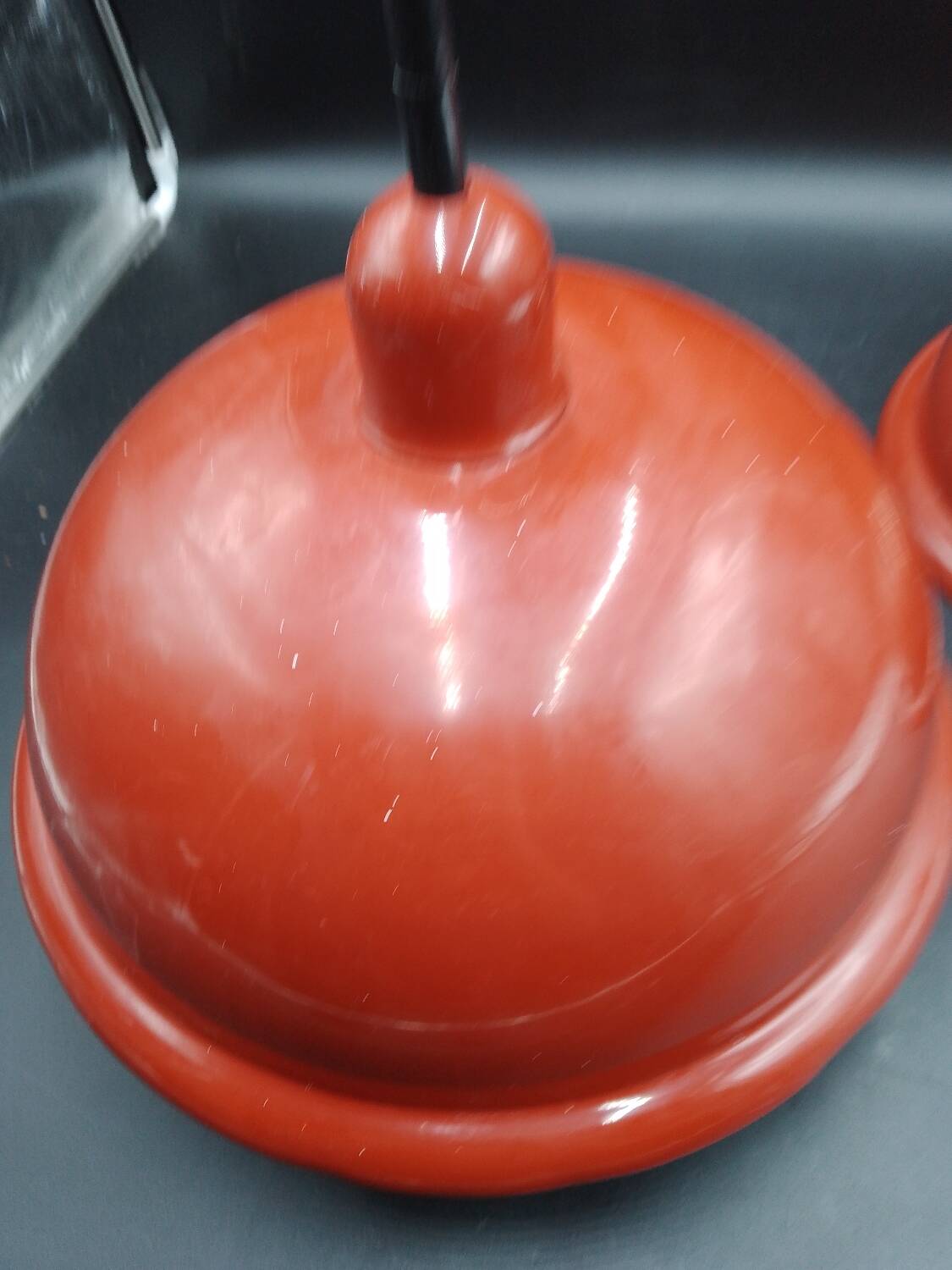 Rare x2 Lita pendant light design industrial lamp factory sheet metal 1960/70 loft