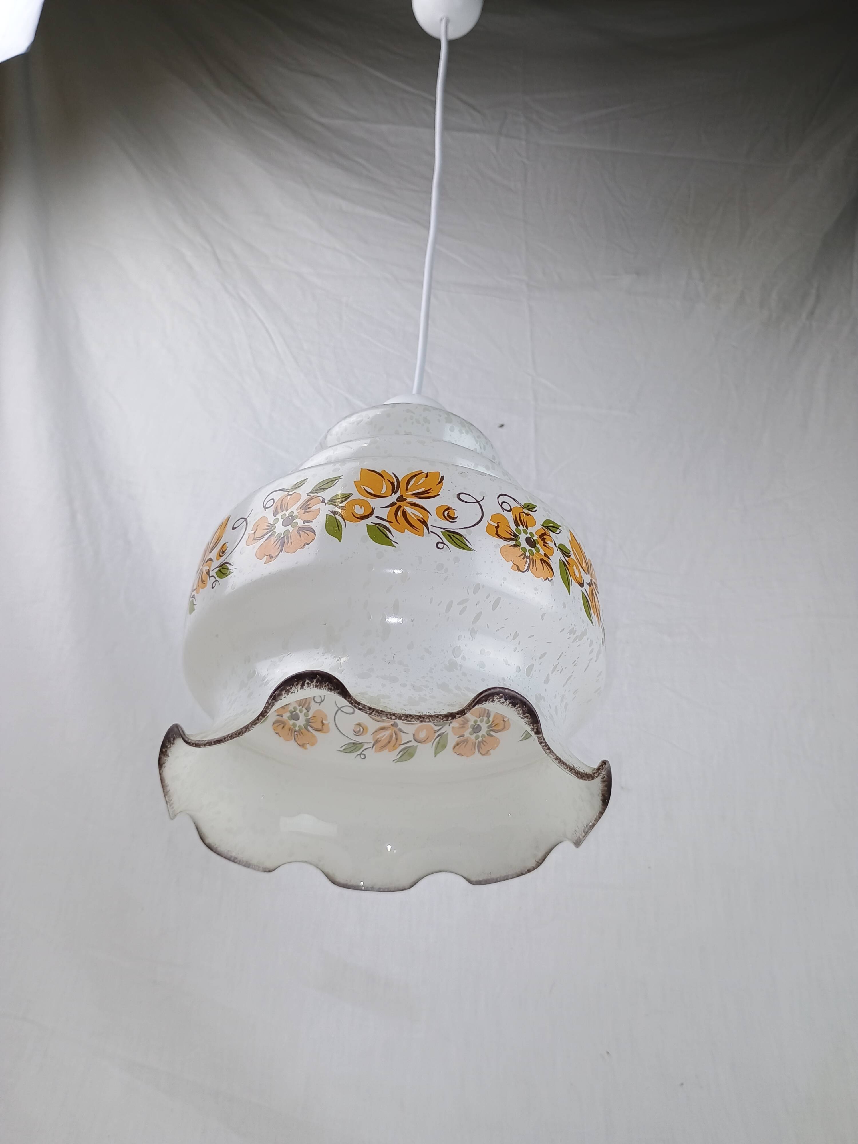 Authentic vintage pendant light from the 1950s–1960s, made in Italy