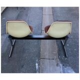 Charles Eames two-seater bench by Herman Miller