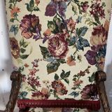 Pair of Renaissance style armchairs in solid walnut, 19th century