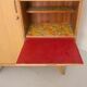 Oak desk cabinet with wardrobe space and fully pickled showcase, circa 60