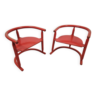 Paire de chaises enfant Karin Mobring - Chaise Ikéa Vintage