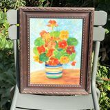 Still life - bouquet - student of Foujita