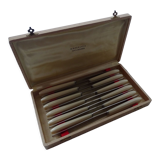 12 vintage Apollonox knob knobs bakelite handles in case