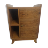 Art Deco walnut bedside table