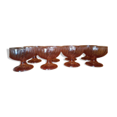8 vintage dessert cups