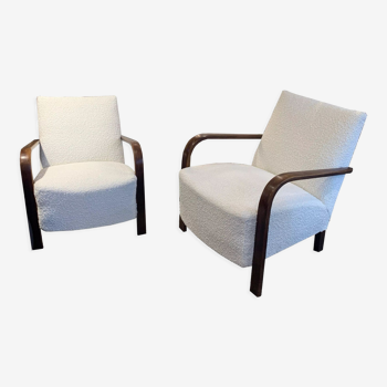 Pair of armchairs H213 Halabala