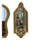 Small golden mirror in baroque style - H 43 cm